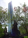 John Singleton Copley statue & John Hancock Building
