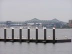 View of Tobin Bridge from Fan Pier