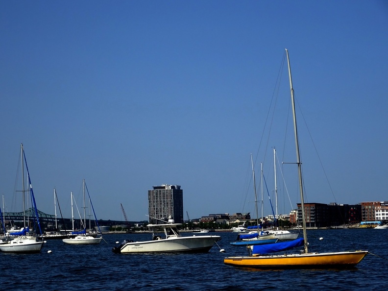 Boats in Boston Harbor