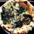 Mushroom & spinach pizza from Posto, Davis Square