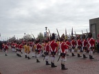 Redcoats getting into formation