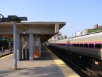 Commuter Rail train at Malden Center