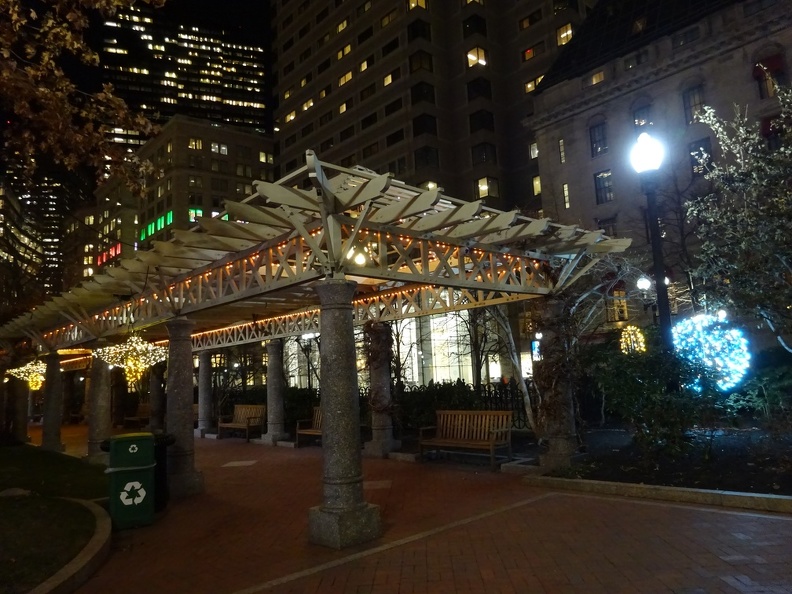 Post Office Square Christmas lights