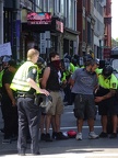 Straight Pride Parade protesters being arrested