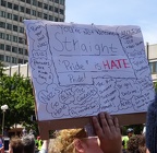 "Straight pride is hate pride"