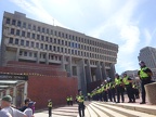 Police presence on City Hall Plaza