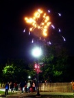Fireworks over Mystic River