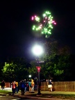 Fireworks over Mystic River