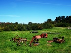 Tractor parts in the field