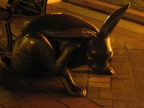 Rabbit statue in Copley Square