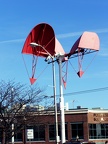 Porter Square kinetic sculpture "Gift of the Wind"