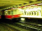 Red Line train at Kendall Square station