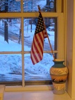 Flag in the window