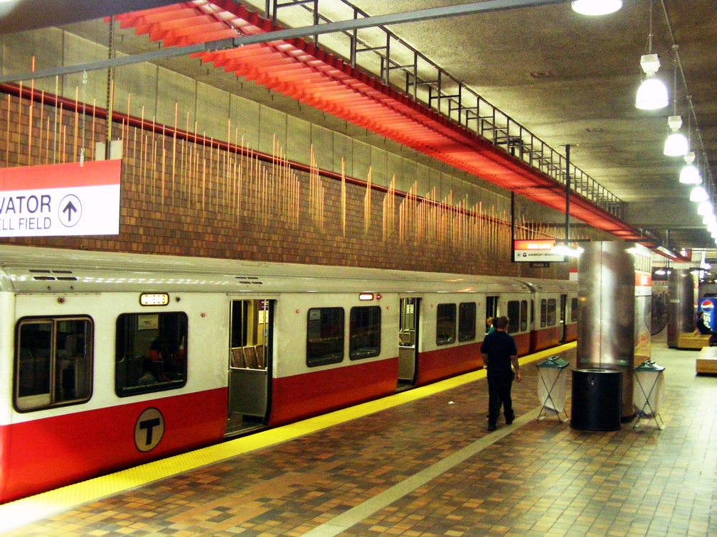 Red Line train at Alewife