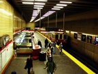 Red Line train at Harvard