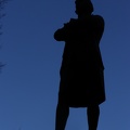 Sam Adams statue - silhouette