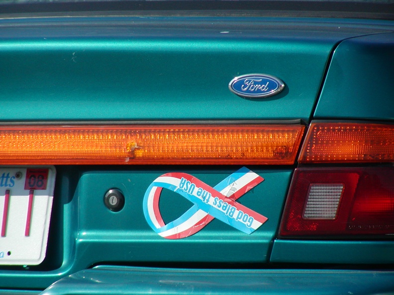 Patriotic bumper sticker