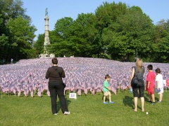 Memorial Day Flag Display on Boston Common