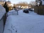 Snowy driveway
