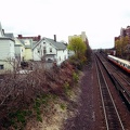 Orange Line train approaching Malden Center