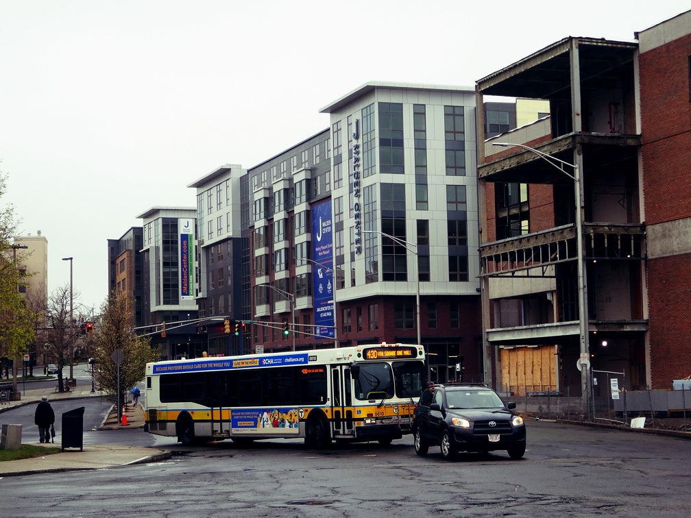 430 Bus leaving Malden Center