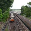 Orange Line train between Malden Center and Oak Grove