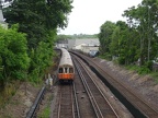 Orange Line train between Malden Center and Oak Grove