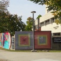 Frank Stella art at Malden High School