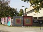 Frank Stella art at Malden High School