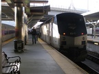 Amtrak train at North Station