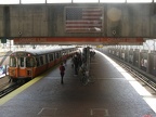 Orange Line train at Mass Ave