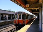 Orange Line train at Malden Center