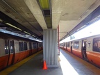 Orange Line trains at Sullivan