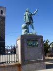 Christopher Columbus statue at St. Anthony's Church