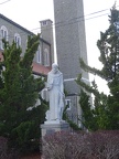 St. Francis statue at St. Anthony's Church, Revere