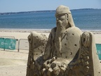 King Neptune sand sculpture