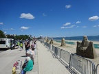 Sand sculptures on Revere Beach