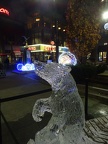 Polar bear ice sculpture