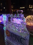 Train ice sculpture