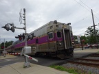 Commuter Rail train at Melrose Highlands