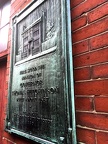 Governor Thomas Hutchinson mansion plaque