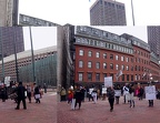 Protesters at City Hall