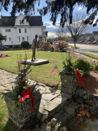 Christmas decorations at Devir Park