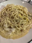 Pasta carbonara at Posto