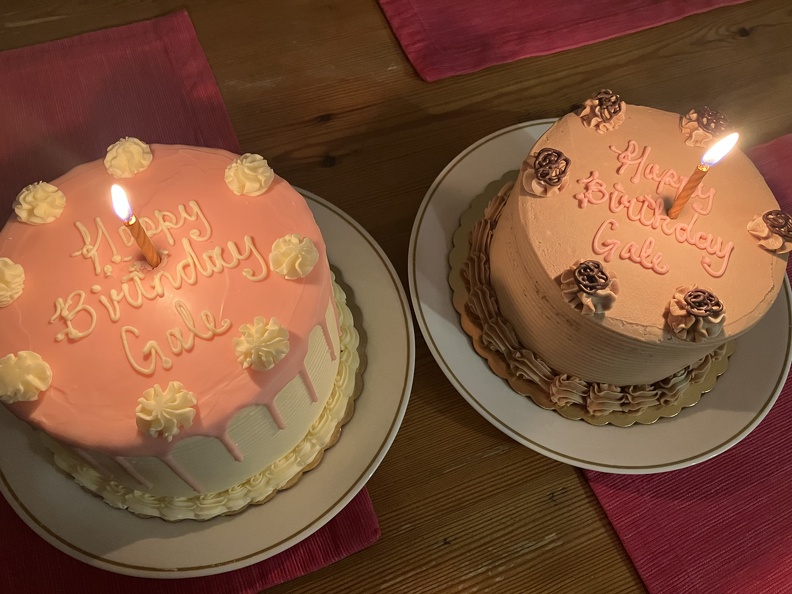 Birthday cakes