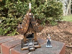 Warrior and pagoda