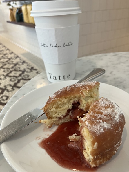 Strawberry jam donut from Tatte