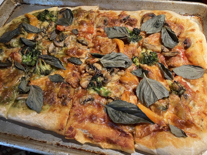 Homemade pizza