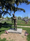 World War I soldier statue at Devir Park