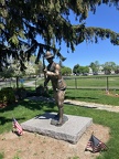 World War I soldier statue at Devir Park